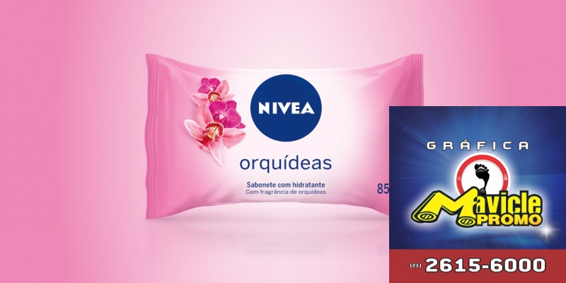 NIVEA apresenta sabonete em barra fragrância das orquídeas   Guia da Farmácia   Imã de geladeira e Gráfica Mavicle Promo