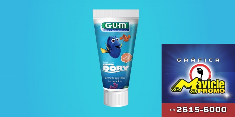Gum lança linha de gel dental Procurando Dory   Guia da Farmácia   Imã de geladeira e Gráfica Mavicle Promo